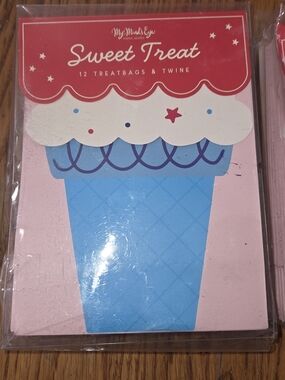 NIP, My Mind's Eye Pink/Blue Sweet Treat Party Treat Bags. 2 Pkgs, 24 Total. CP